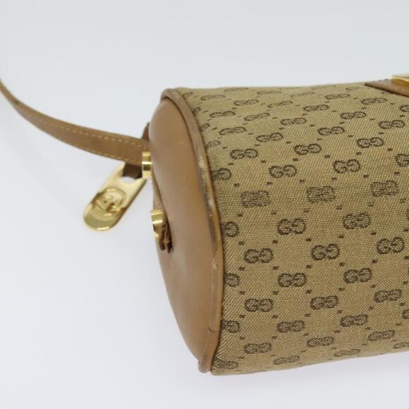 GUCCI Micro GG Canvas Shoulder Bag Vintage Beige Gold - Picture 10 of 16